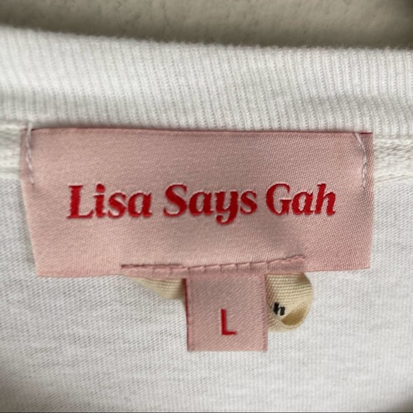 Lisa Says GahVote White Long Sleeve Shirt - Picture 4 of 12